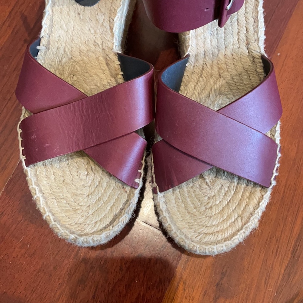 Celine platform espadrille sandal wedges - Picture 4 of 6